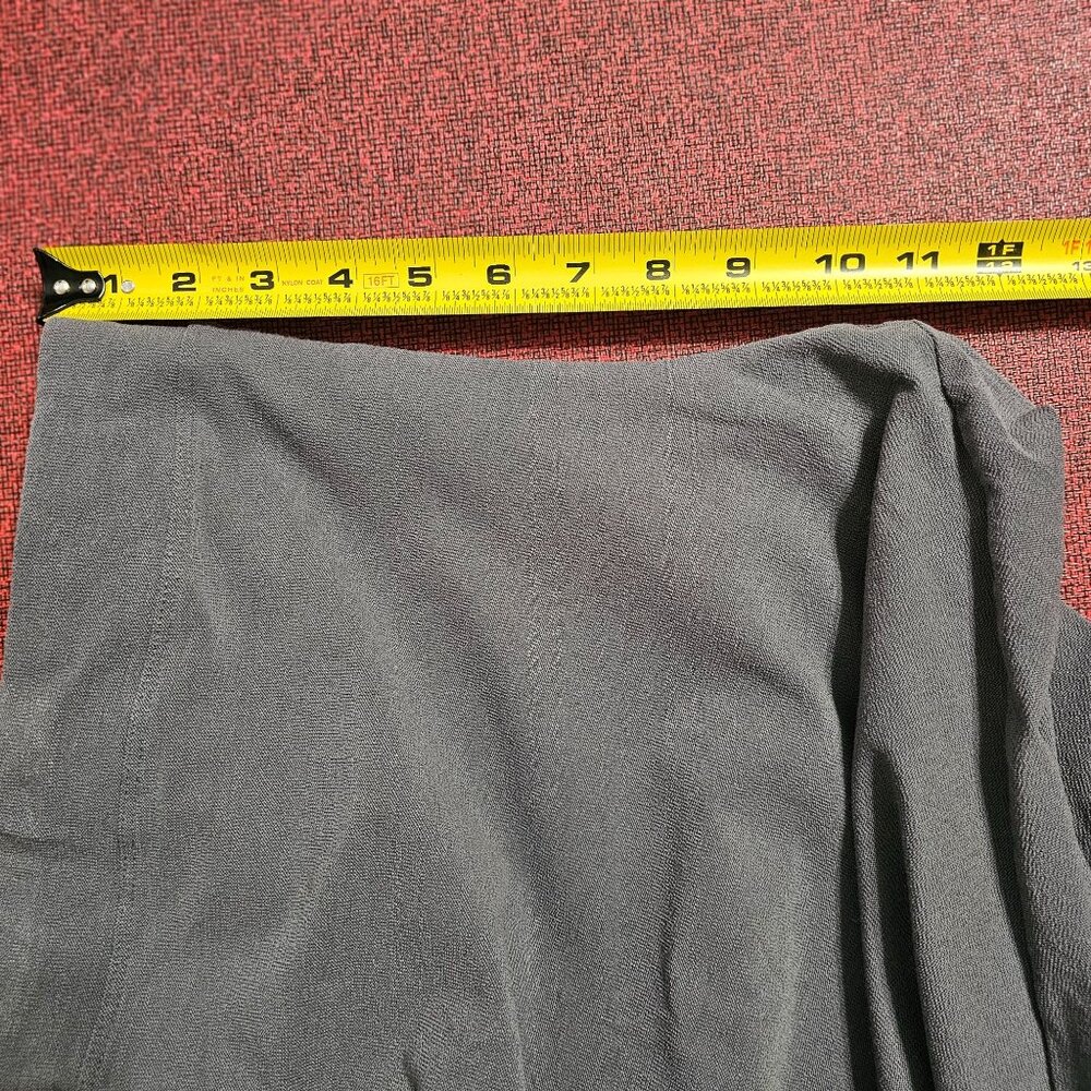 Eileen Fisher Pull On Pants 1X Grey Stretch Tapered Ankle Minimalist‎ Office USA - Picture 6 of 7